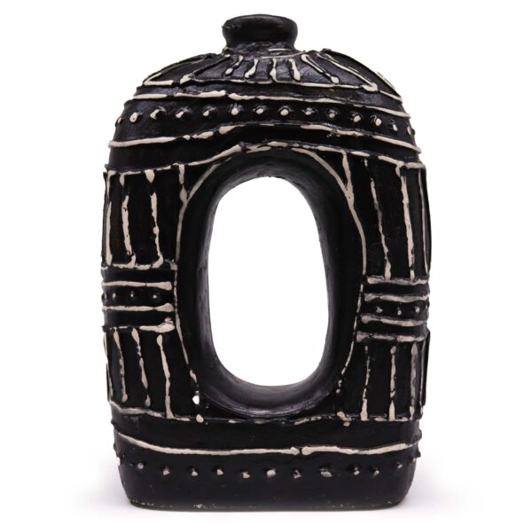 Wazon Owalny typu Donut – Czekoladowy 30 cm