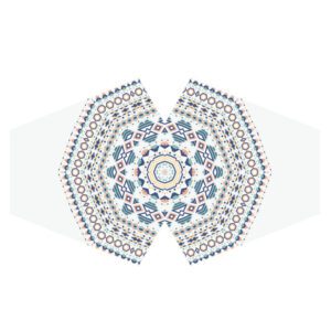 Wielorazowa Maseczka Modowa – Aztecki Tribal (Dorosły)