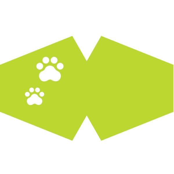 Wielorazowa Maseczka Modowa – Ślady Łapek (Dorosły)