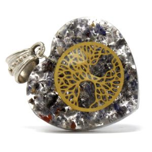 Wisiorek Orgonitowy – Serce z Drzewem Życia