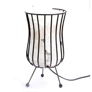 Wysoka lampa brazier z soli białej, kabel, żarówka