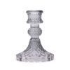 Zestaw 2 Świeczników Vintage na Świece Stołowe – Szary Północny