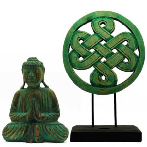 Zestaw Feng Shui Budda – Mandala – Zielony