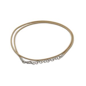 Zestaw woskowanych sznurków do wisiorków – 2 mm x 55 cm – Beżowy 117