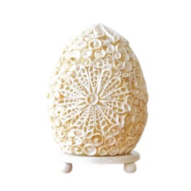 Lampa Boho z Muszli Morskiej – Cut Art Shell Owalna – 15 cm