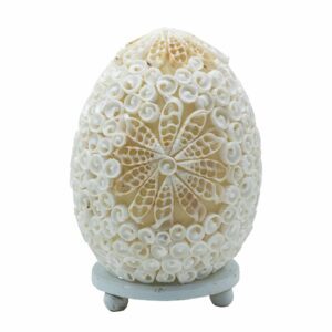 Lampa Boho z Muszli Morskiej – Cut Art Shell Owalna – 15 cm