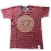 Koszulka Stone Washed XL – Czakry – Bordowa - obrazek 2