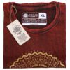 Koszulka Stone Washed XL – Mandala – Bordowa