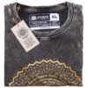 Koszulka Stone Washed XL – Mandala – Ciemnoszara