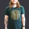 Koszulka Stone Washed L – Mandala – Zielona