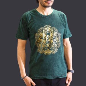 Koszulka Stone Washed M – Hamsa – Zielona