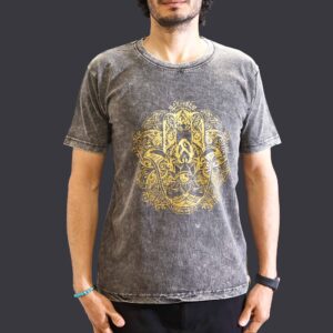 Koszulka Stone Washed M – Hamsa – Ciemnoszara