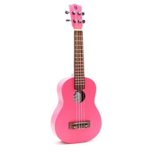 ukulele dekoracyjne czterostrunowe jaskrawy roz