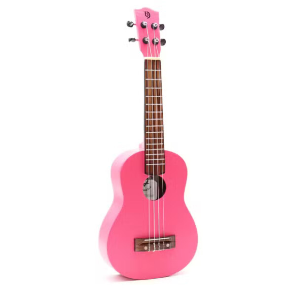 ukulele dekoracyjne czterostrunowe jaskrawy roz