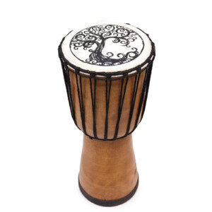 beben djembe z drewna suar 40 cm drzewo zycia