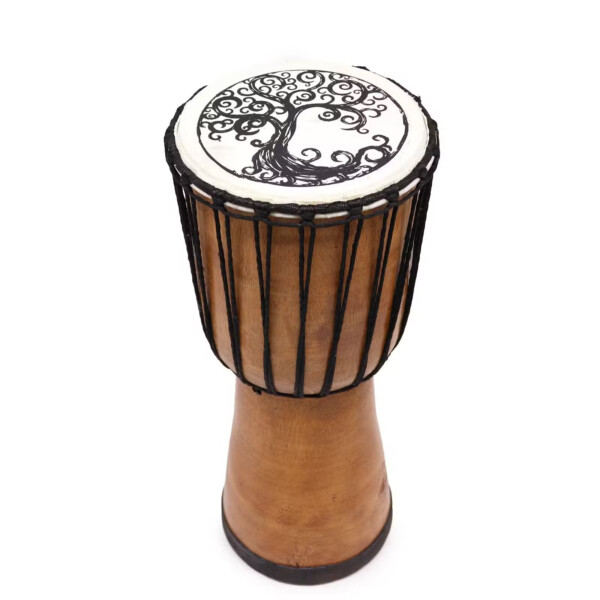 beben djembe z drewna suar 40 cm drzewo zycia
