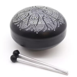 beben jezykowy stalowy 16 cm grawerowana mandala om