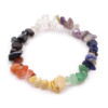 Bransoletka 7 czakr z kolorowych kamieni naturalnych o nieregularnych kształtach