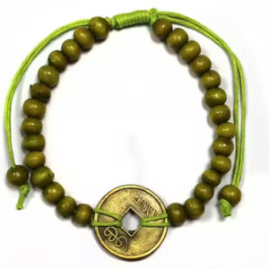 bransoletka feng shui limonkowa