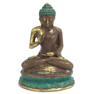 figurka buddy z mosiadzu duzy siedzacy budda