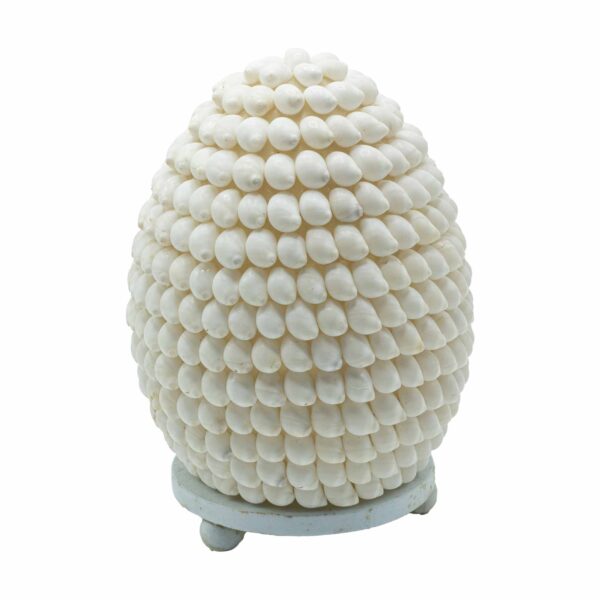 Lampa Boho z Muszli Morskiej – Buting Shell Owalna – 15 cm
