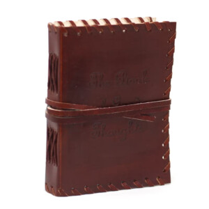notes skorzany 15x10 cali ksiega mysli