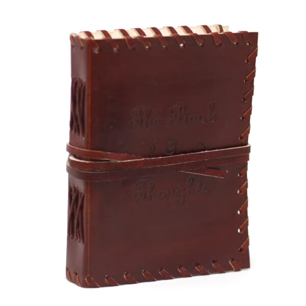 notes skorzany 15x10 cali ksiega mysli