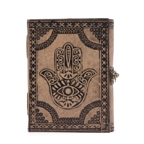 notes skorzany hamsa antyczna szarosc