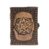 notes skorzany pentagram antyczna szarosc