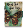 notes skorzany 18 cm napis never hide your wings