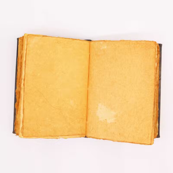 notes skorzany brazowa skora z pieciokatem