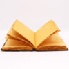 notes skorzany brazowa skora z roza