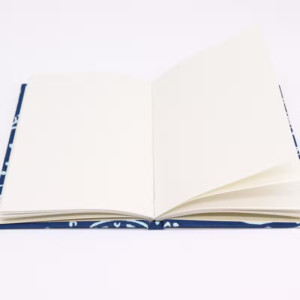notes w bawelnianej oprawie indygo z rybami