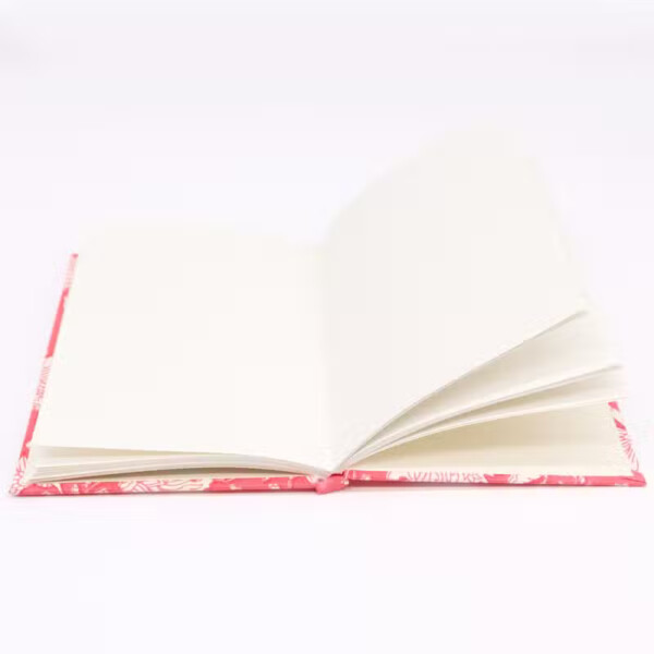 notes w bawelnianej oprawie rozowe kwiaty