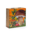 pudelko z drewna mango 13 5 x 13 5 x 6 cm grzyby bordowy