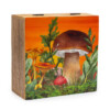 pudelko z drewna mango 15 x 17 5 x 8 cm grzyby bordowy