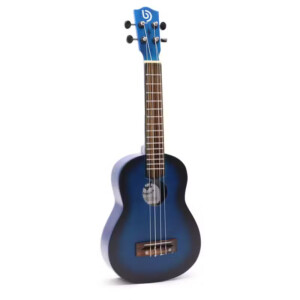 ukulele dekoracyjne czterostrunowe niebieski gradient