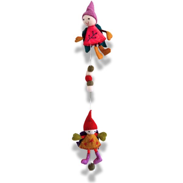 Filcowy Zawieszka na Ścianę – Anioły Wróżki