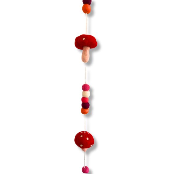 Filcowa Zawieszka na Ścianę – Czerwone Muchomory