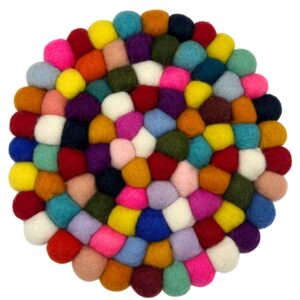 Filcowa Podkładka Okrągła – 20 cm Kolorowa