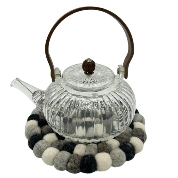 Filcowa Podkładka Okrągła – 20 cm Szara