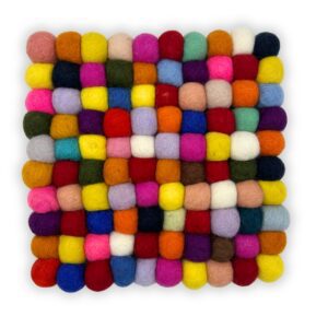 Filcowa Podkładka Kwadratowa – 20 cm Kolorowa