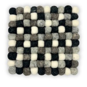 Filcowa Podkładka Kwadratowa – 20 cm Szara