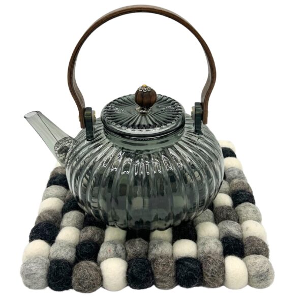 Filcowa Podkładka Kwadratowa – 20 cm Szara