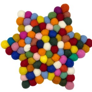 Filcowa Podkładka Gwiazdka – Kolorowa