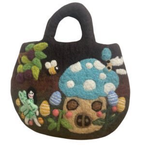 Filcowa Torebka Ogród Wróżek – 35x27 cm