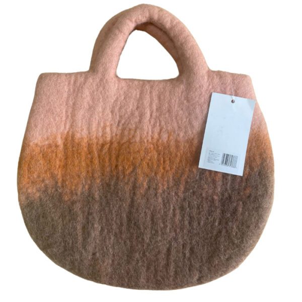 Filcowa Torebka Słonecznik i Pszczoły – 35×27 cm