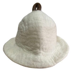 Filcowy Czapko-Miska do Sauny – Naturalna