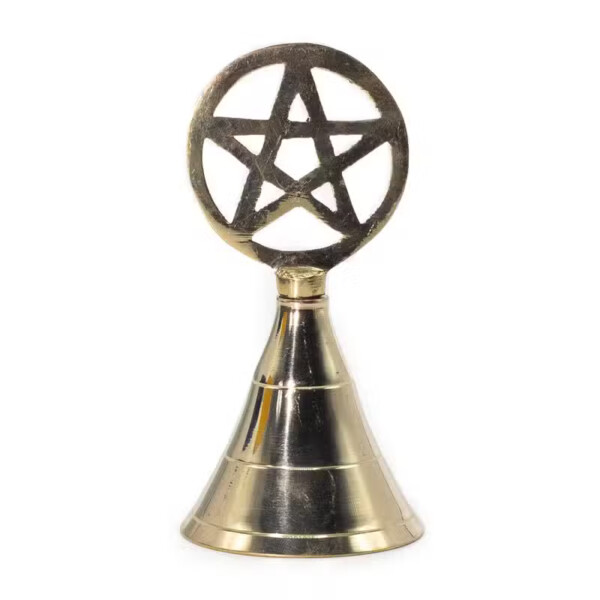 dzwonek oltarzowy z mosiadzu 5 x 5 x 10 5 cm pentagram