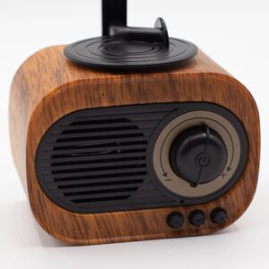 glosnik bluetooth 5w retro gramofon fm